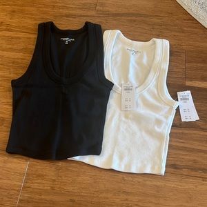 Two NWT Abercrombie Essential Scoopneck Tanks